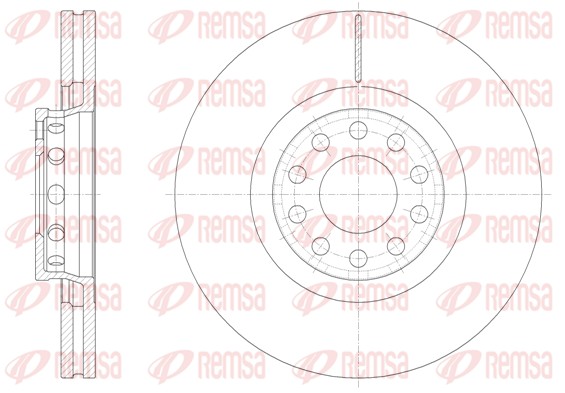 Disque de frein REMSA 61362.10