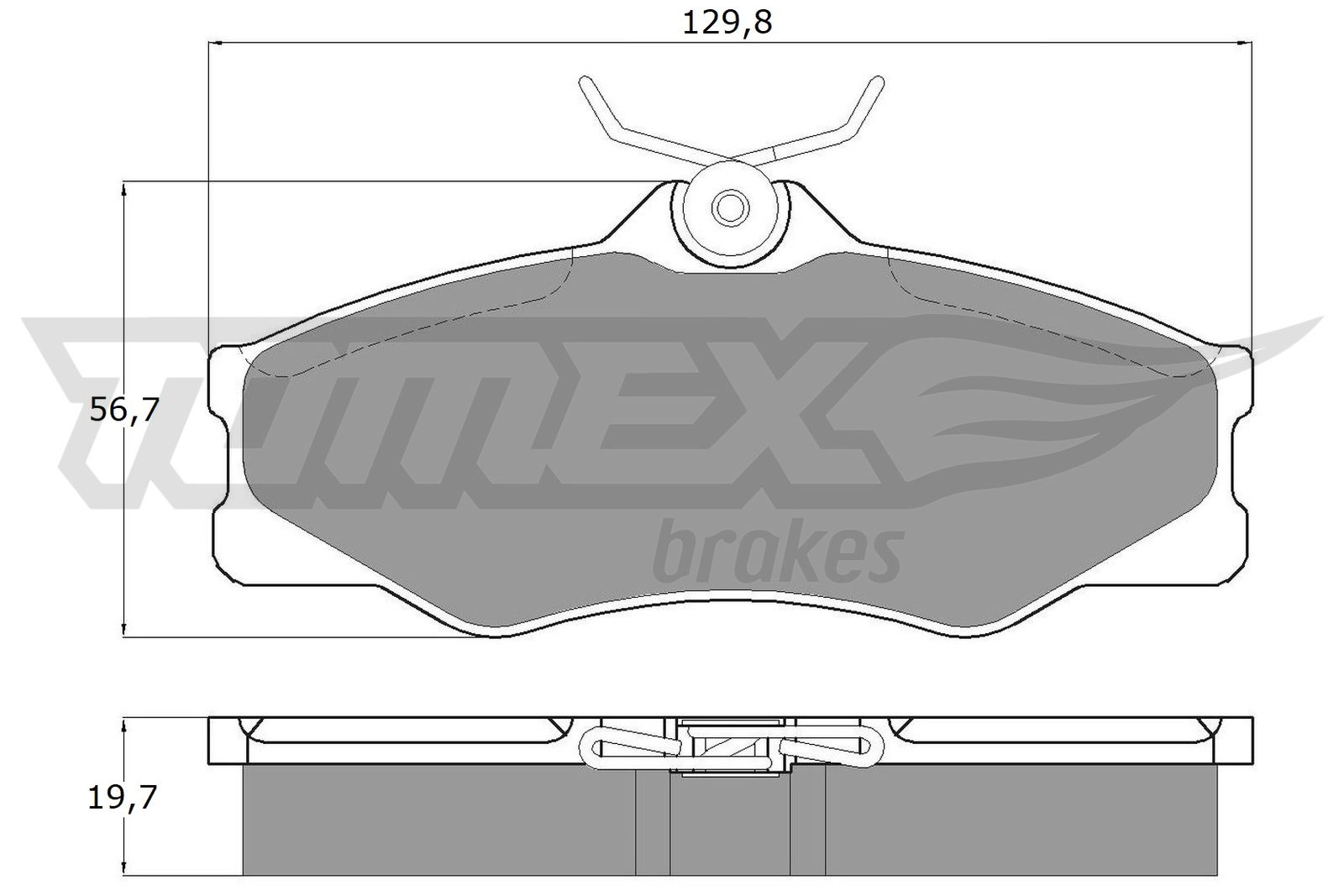 Kit de plaquettes de frein, frein à disque TOMEX Brakes TX 11-66