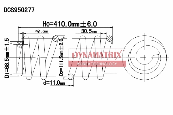 Ressort de suspension DYNAMATRIX DCS950277