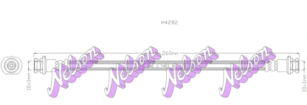 Flexible de frein KAWE H4282