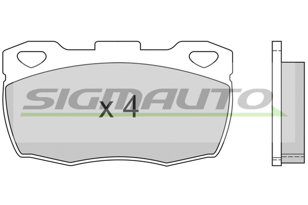 Kit de plaquettes de frein, frein à disque SIGMAUTO SPA401