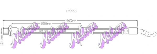 Flexible de frein KAWE H5556