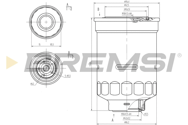 Filtre à carburant BREMSI FE0798