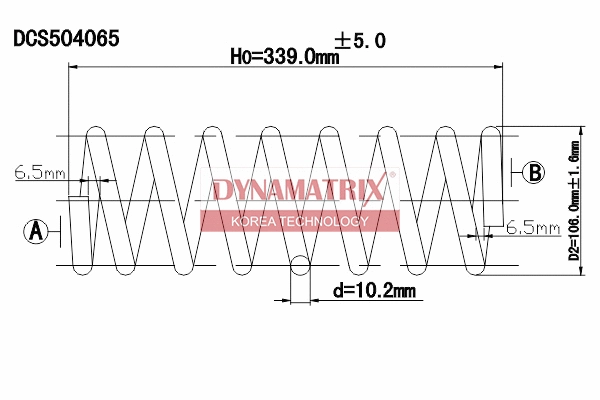 Ressort de suspension DYNAMATRIX DCS504065