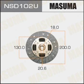 Disque d'embrayage MASUMA NSD102U