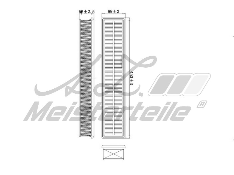 Filtre à air A.Z. Meisterteile AZMT-41-030-1956