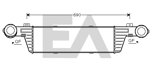 Refroidisseur d'air de suralimentation EACLIMA 36A50018
