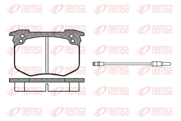 Kit de plaquettes de frein, frein à disque REMSA 0030.02