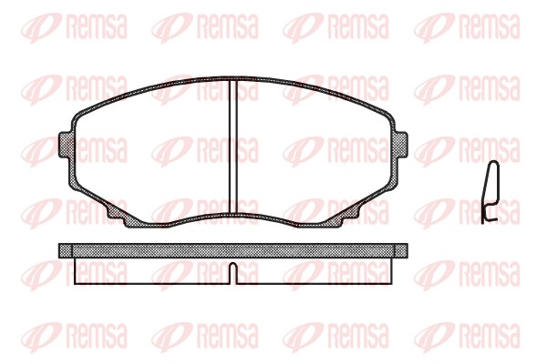 Kit de plaquettes de frein, frein à disque REMSA 0397.00