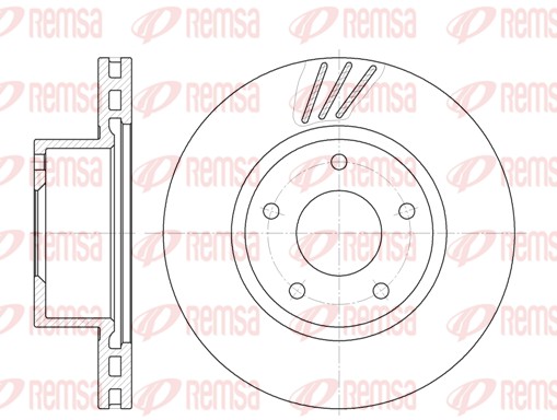 Disque de frein REMSA 61674.10
