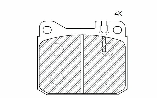 Kit de plaquettes de frein, frein à disque KLAXCAR FRANCE 24810z