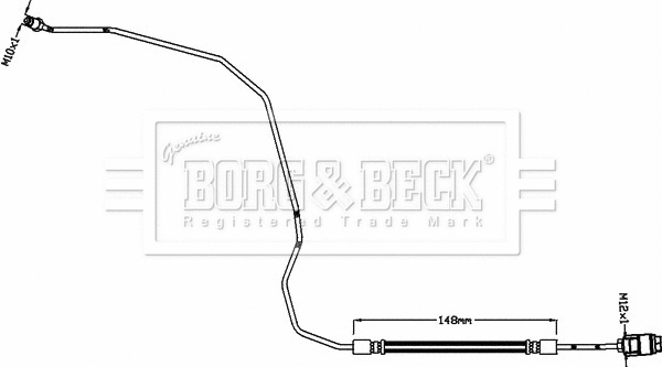Flexible de frein BORG & BECK BBH8465