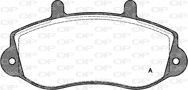 Kit de plaquettes de frein, frein à disque OPEN PARTS BPA0677.00