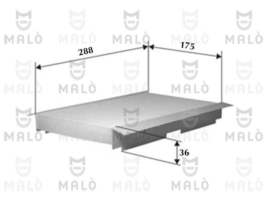 Filtre, air de l'habitacle AKRON-MALÒ 1530561