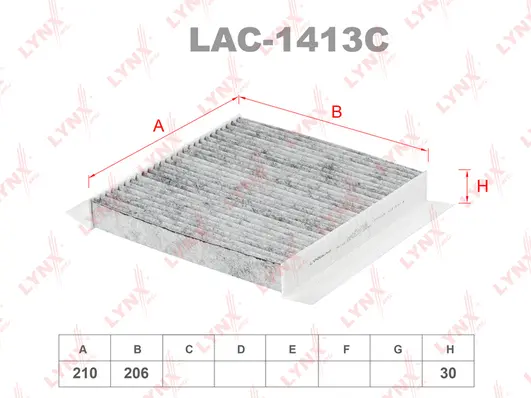 Filtre, air de l'habitacle LYNXAUTO LAC-1413C