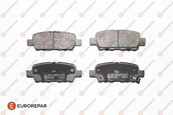 Kit de plaquettes de frein, frein à disque EUROREPAR 1639378380