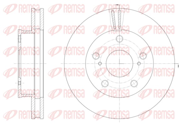 Disque de frein REMSA 61422.10
