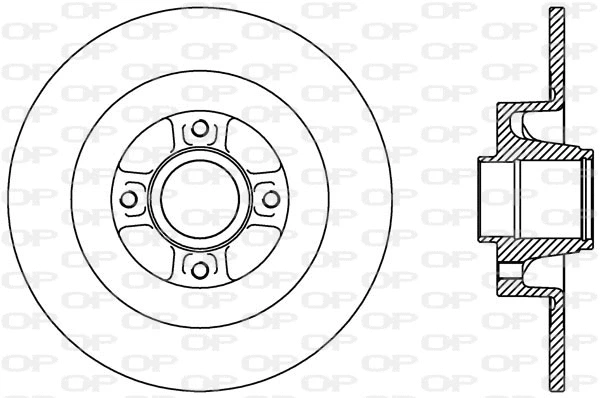 Disque de frein OPEN PARTS BDA2427.10