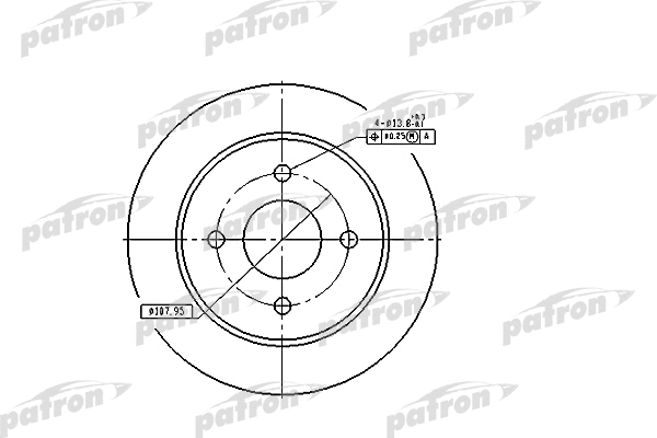 Disque de frein PATRON PBD2623