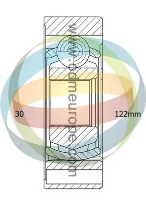 Jeu de joints, arbre de transmission 4X4 ESTANFI EST-14-146054