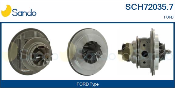 Groupe carter, turbocompresseur SANDO SCH72035.7