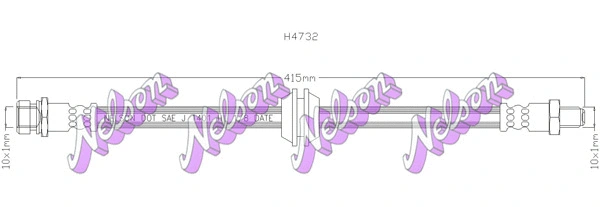 Flexible de frein KAWE H4732
