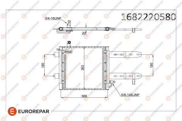 Condenseur, climatisation EUROREPAR 1682220580