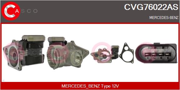 Vanne EGR CASCO CVG76022AS