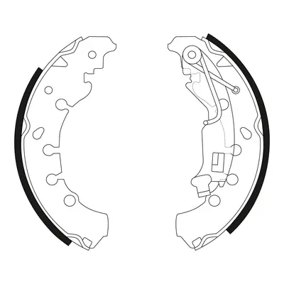 Jeu de mâchoires de frein SB BS41004