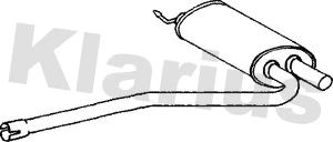 Silencieux central KLARIUS 220526