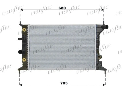 Radiateur, refroidissement du moteur FRIGAIR 0107.3049