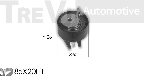 Kit de courroie crantée TREVI AUTOMOTIVE KD1328