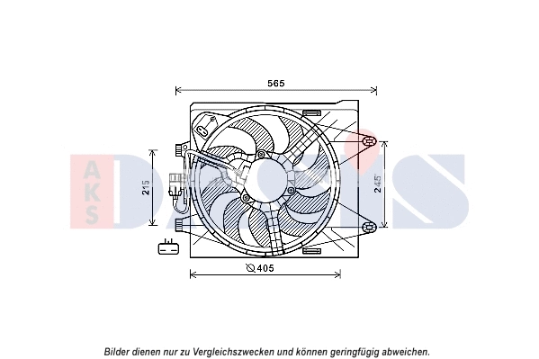 Ventilateur, refroidissement du moteur AKS DASIS 088147N