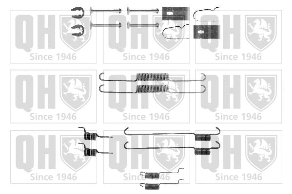 Kit d'accessoires, mâchoire de frein QUINTON HAZELL BFK454