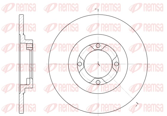 Disque de frein REMSA 6400.00