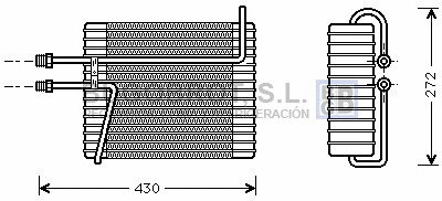 Évaporateur climatisation BUGOBROT 70-VOV026