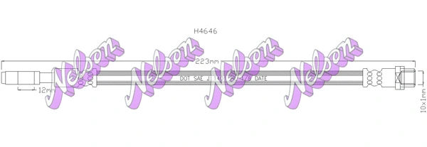 Flexible de frein KAWE H4646