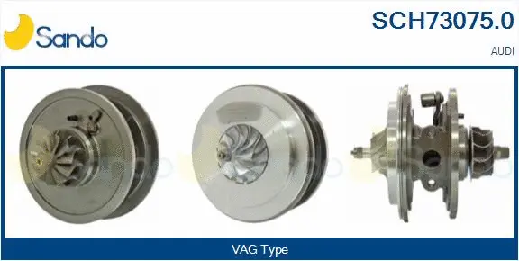 Groupe carter, turbocompresseur SANDO SCH73075.0