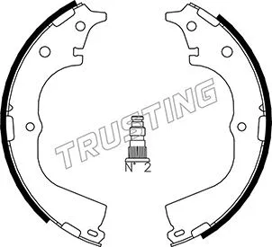 Jeu de mâchoires de frein TRUSTING 115.294