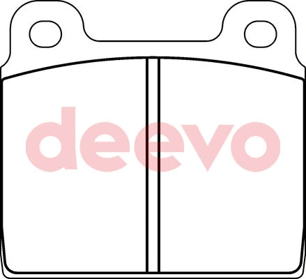Kit de plaquettes de frein, frein à disque DEEVO BP66000