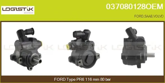 Pompe hydraulique, direction LGK 037080128OEM