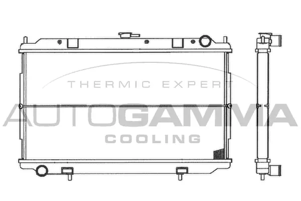 Radiateur, refroidissement du moteur AUTOGAMMA 103050