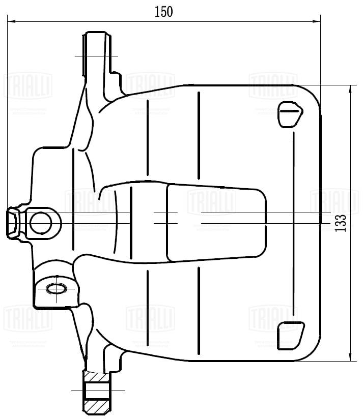 Étrier de frein TRIALLI CF 103568