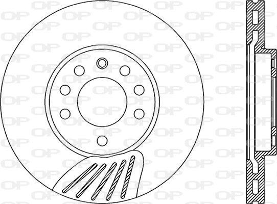 Disque de frein OPEN PARTS BDA1908.20