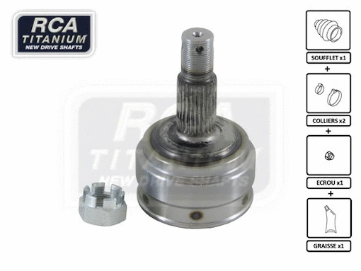 Jeu de joints, arbre de transmission RCA FRANCE FI08