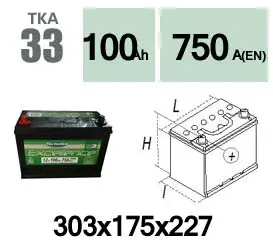 Batterie de démarrage Technika TKA33