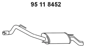 Silencieux arrière EBERSPÄCHER 95 11 8452