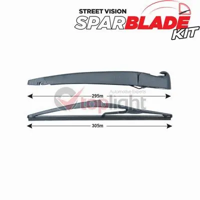 Kit de bras d'essuie-glace, nettoyage des vitres AE TOPLIGHT TRA-H3C2