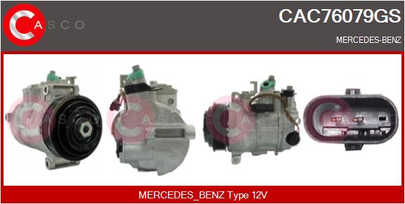 Compresseur, climatisation CASCO CAC76079GS