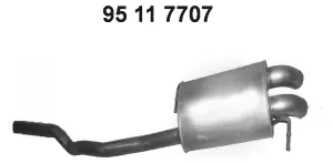 Silencieux arrière EBERSPÄCHER 95 11 7707